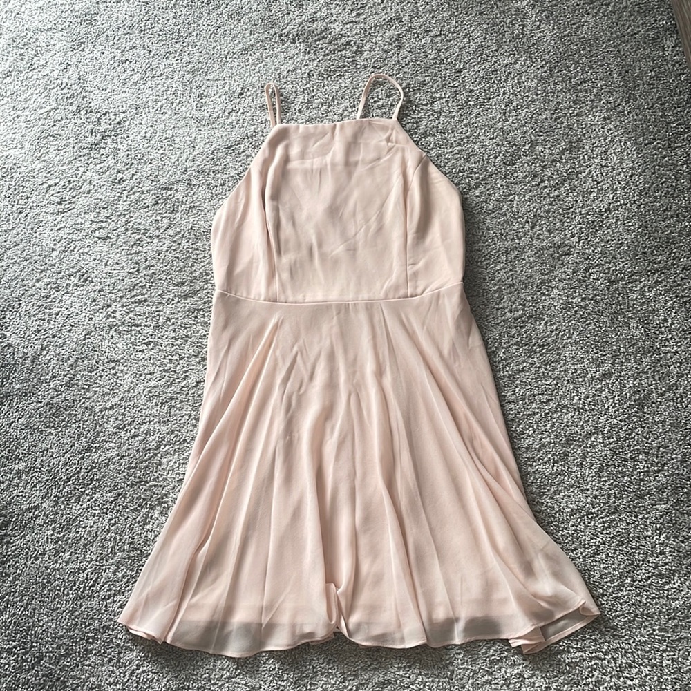 Lulus light pink dress.